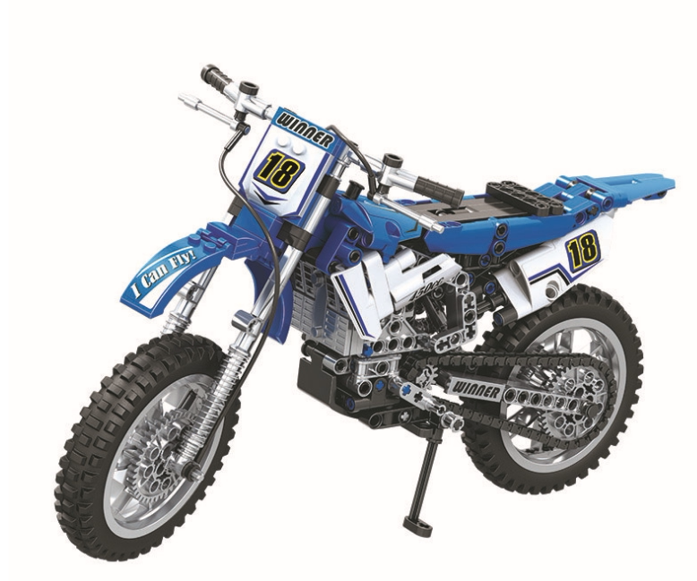 Acrolea 7045 Boys Tech Assembled Children Puzzle Creative Creative Spelling Building Blocks Cross Country Moor Toy Presents