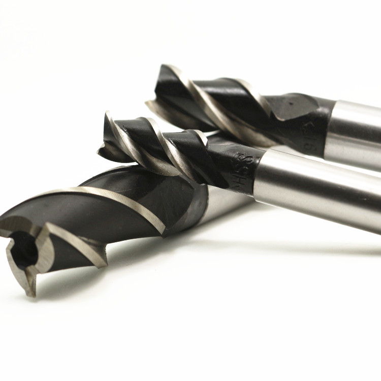 Milling cutter HSS high speed network ultra-tough straight shank vertical milling manufacturer direct milling manufacturer direct 3-5-81020mm (three blades)