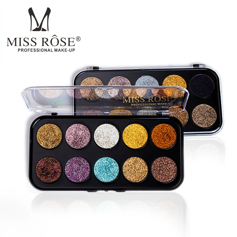 MISS ROSE sequin long lanh bóng mắt đĩa long lanh bóng mắt long lanh phấn cao bóng mắt trang điểm - Bộ sưu tập trang điểm