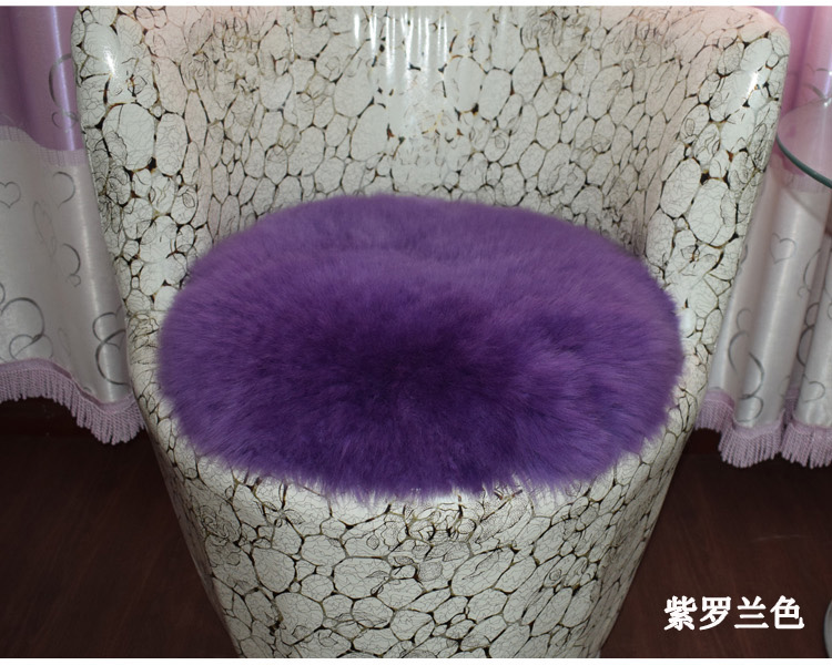 Úc len nguyên chất đệm tròn ghế đệm len sofa đệm phân đệm sinh viên đệm ấm da cừu mat đệm lót ghế sofa