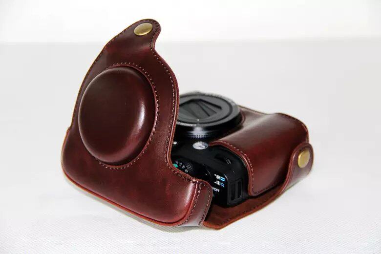 Waterproof Photo Camera PU leather Bag Body cover Case For CANON