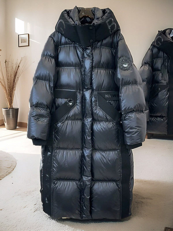 Thickened 2024 Winter New Style Black Diamond Long and Short Warm Hooded Quilt Versatile down Jacket for Women Off-Season Special Price Thickened 2024 Winter New Style Black Diamond Long and Short Warm Hooded Quilt Versatile down Jacket for Women Off-Season Special Price