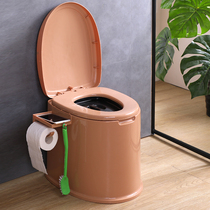 Mobile toilet household pregnant women the elderly the elderly squatting changing to a toilet chair portable indoor deodorant toilet