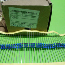 MF 1W 12R 15R 18R 20R 1% metal film resistor copper pin five-color ring braid plug-in resistor
