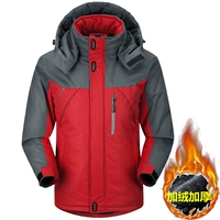 Cotton nam mùa đông cộng với nhung dày trùm đầu áo khoác cotton ấm áp Áo khoác nam mùa đông Quần áo cotton mùa đông mặc quần áo mùa đông áo cardigan nam