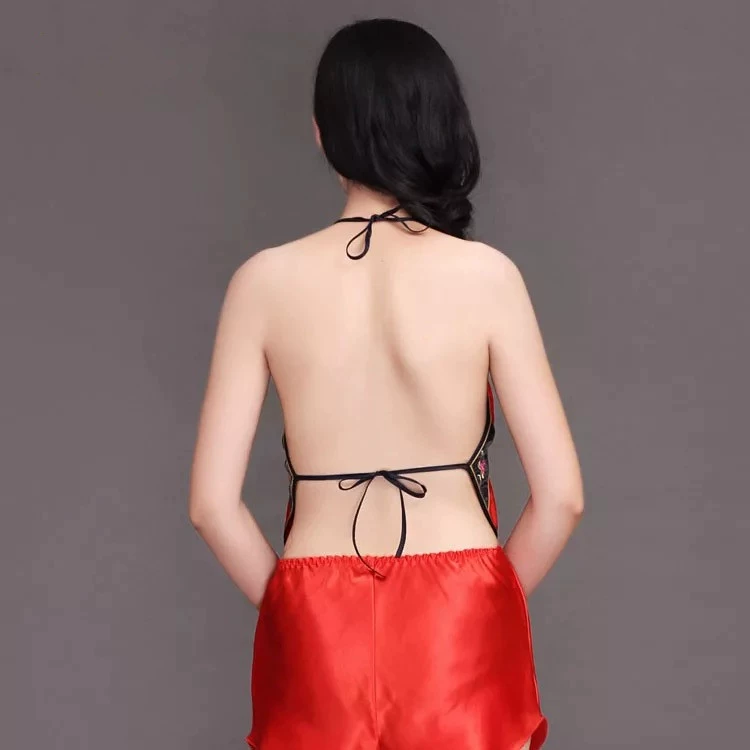Tạp dề thêu lụa hai lớp dành cho nữ