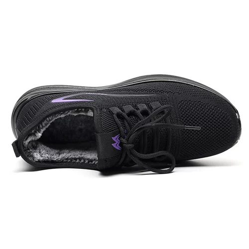 Спортивная утепленная удерживающая тепло обувь, нескользящие слипоны для матери, для среднего возраста, мягкая подошва