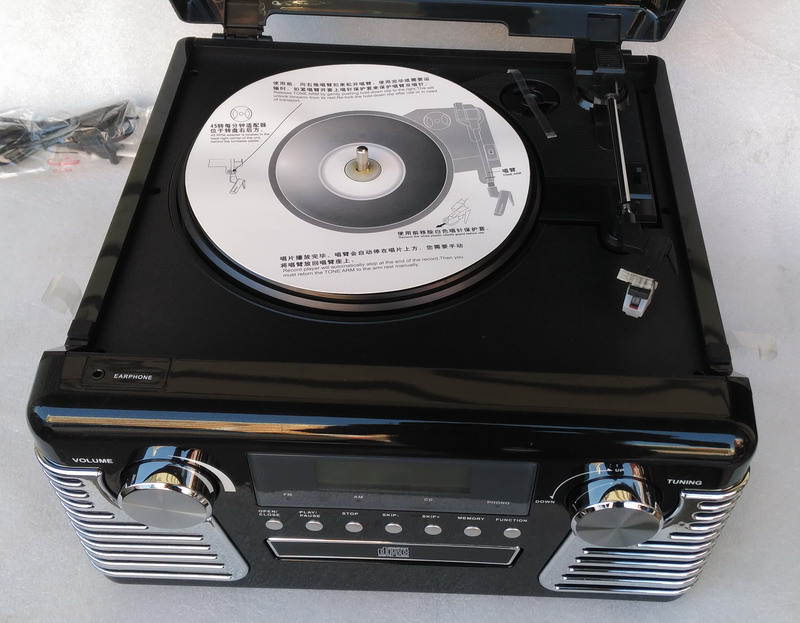 đầu đĩa than linn klimax lp12	 LEETAC / Lidan L501 máy ghi âm cổ vinyl máy ghi âm cổ điển retro radio CD máy ghi âm điện - Máy hát mua đầu đĩa than