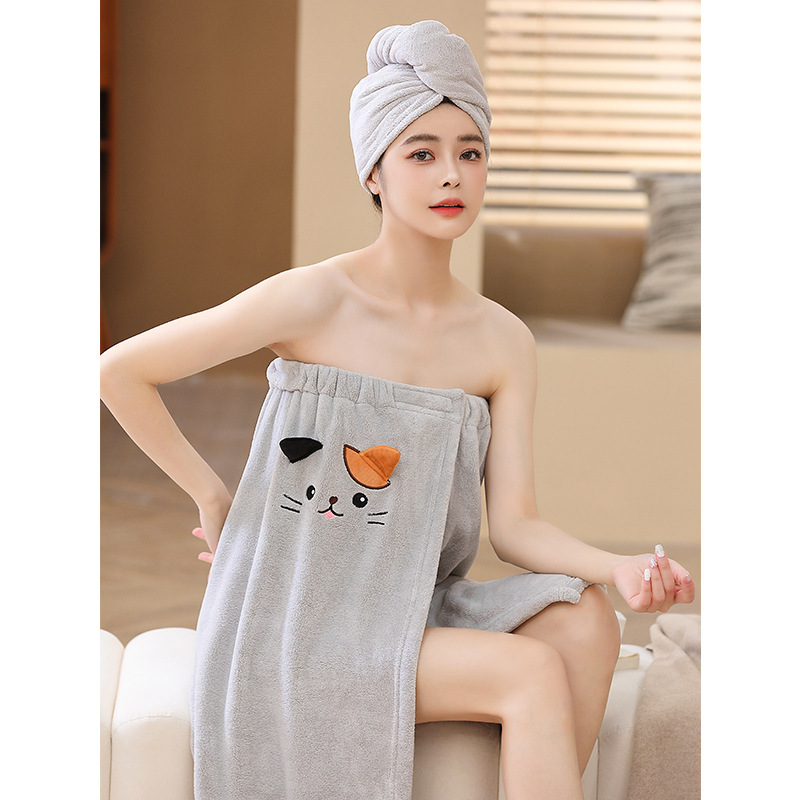 Internet-Famous Bath Towel for Women, Can Be Worn as a Wrap, for Home Use, Non-Pure Cotton, Absorbent, Quick-Drying, Non-Shedding, Large Size, Thick, Cute, Can Be Worn as a Bath Skirt Internet-Famous Bath Towel for Women, Can Be Worn as a Wrap, for Home Use, Non-Pure Cotton, Absorbent, Quick-Drying, Non-Shedding, Large Size, Thick, Cute, Can Be Worn as a Bath Skirt