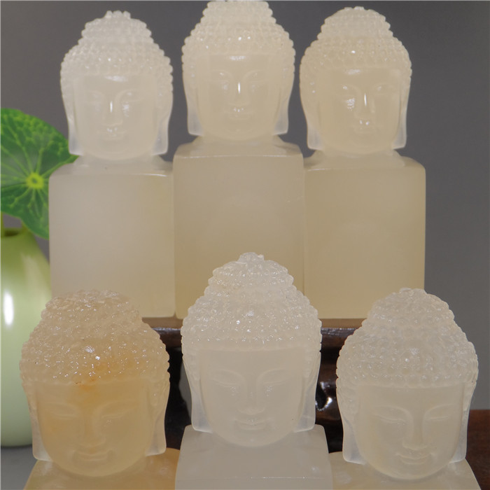 Golden Stone Seal Engraving Qinghai Lychee Frozen Stone Selected Statue of Buddha Sculpture Button Seal seal Name Chapter Exercise Chapter Shou Mountain Stone Buttons Head Zhang