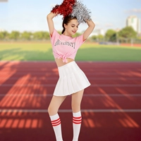 Розовая белая юбка, носки