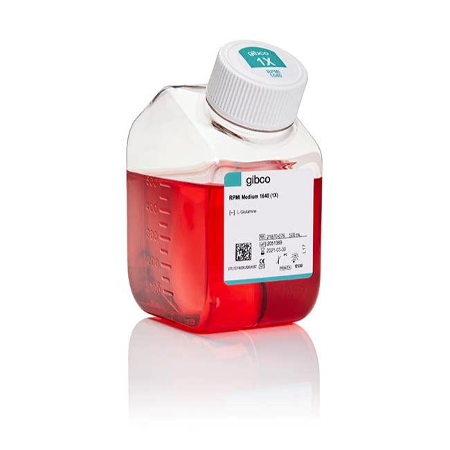 Gibco 21870076 RPMI 1640 培养基，不含谷氨酰胺  500ml原装现货