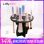 Litfly Rita Fu Bàn chải trang điểm Sấy khung Bầu bầu xốp Scrubbing Brush Sấy khô Kệ lưu trữ công cụ lưu trữ - Các công cụ làm đẹp khác dán mí