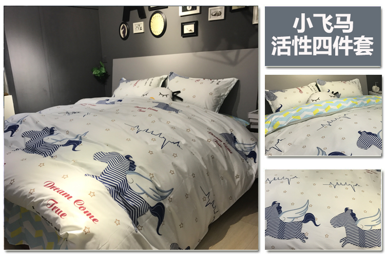 New Chibi Maruko phim hoạt hình gia đình bốn 1.8m khăn trải giường quilt 1,5 1,2 đơn ký túc xá ba mảnh phù hợp - Bộ đồ giường bốn mảnh bộ chăn ga gối đệm cute