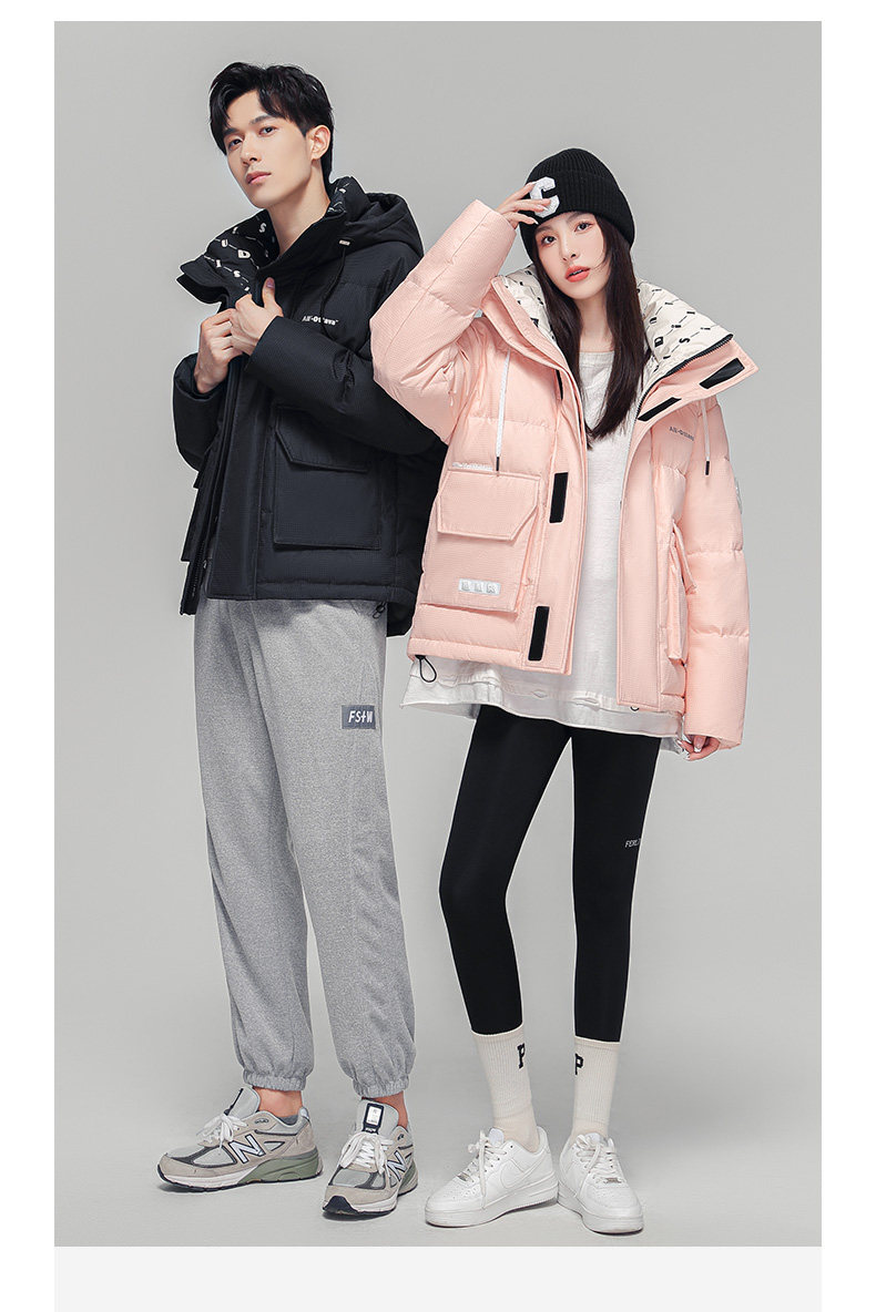 鸭鸭 22年秋季 华夫格 情侣款连帽羽绒服外套 天猫优惠券折后￥249包邮（￥559-310）男女多色可选