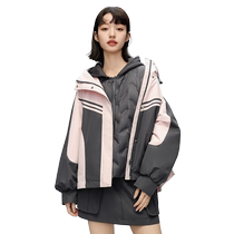 (Live Exclusive) duck and duck down jacket for female winter liner skirts Three sets of big pistes overcome their coats