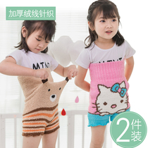 Baby belly circumference Autumn and winter baby belly clothing Belly belly button belt sleep anti-kick is thickened by childrens high waist belly pants