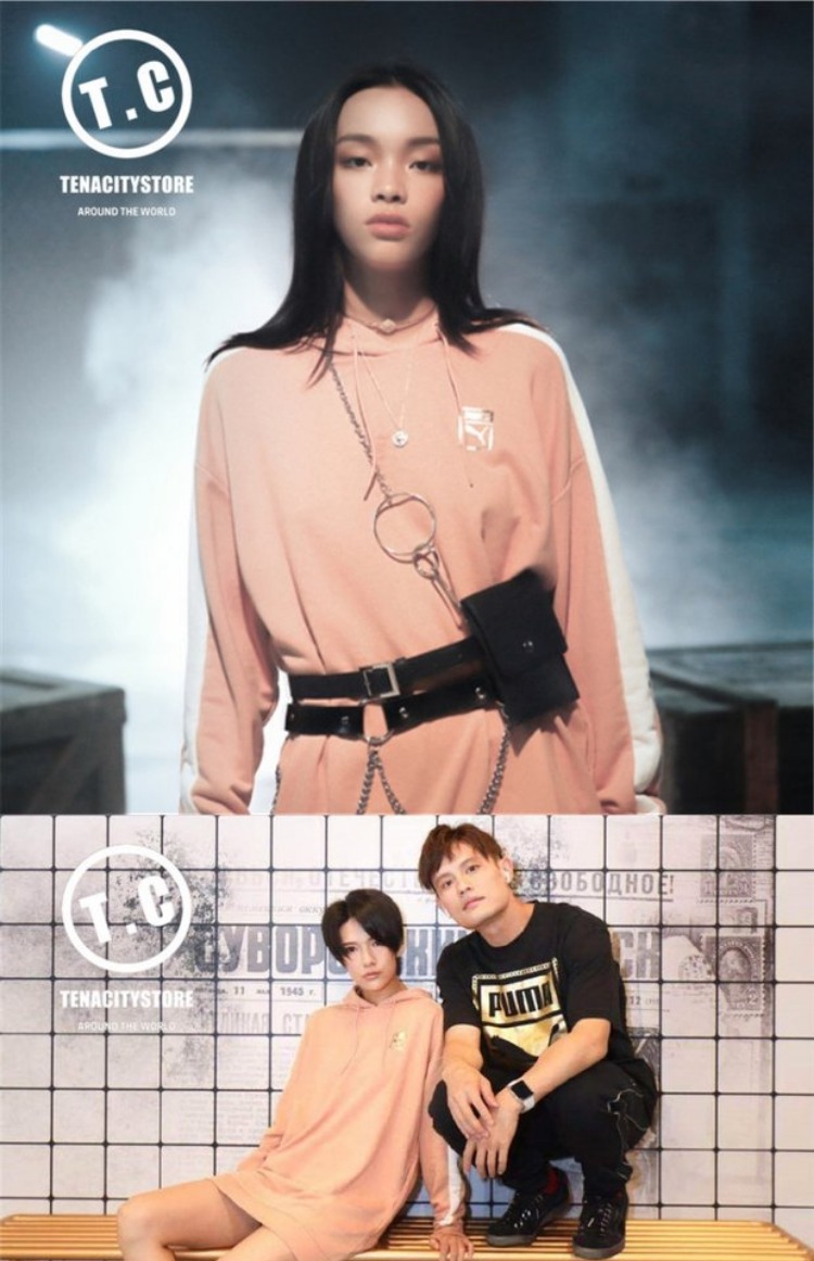 Áo dài PUMA Hummer T7 CHAINS Áo dài trùm đầu của phụ nữ Liu Wen 578616-44-01 áo thể thao nữ adidas