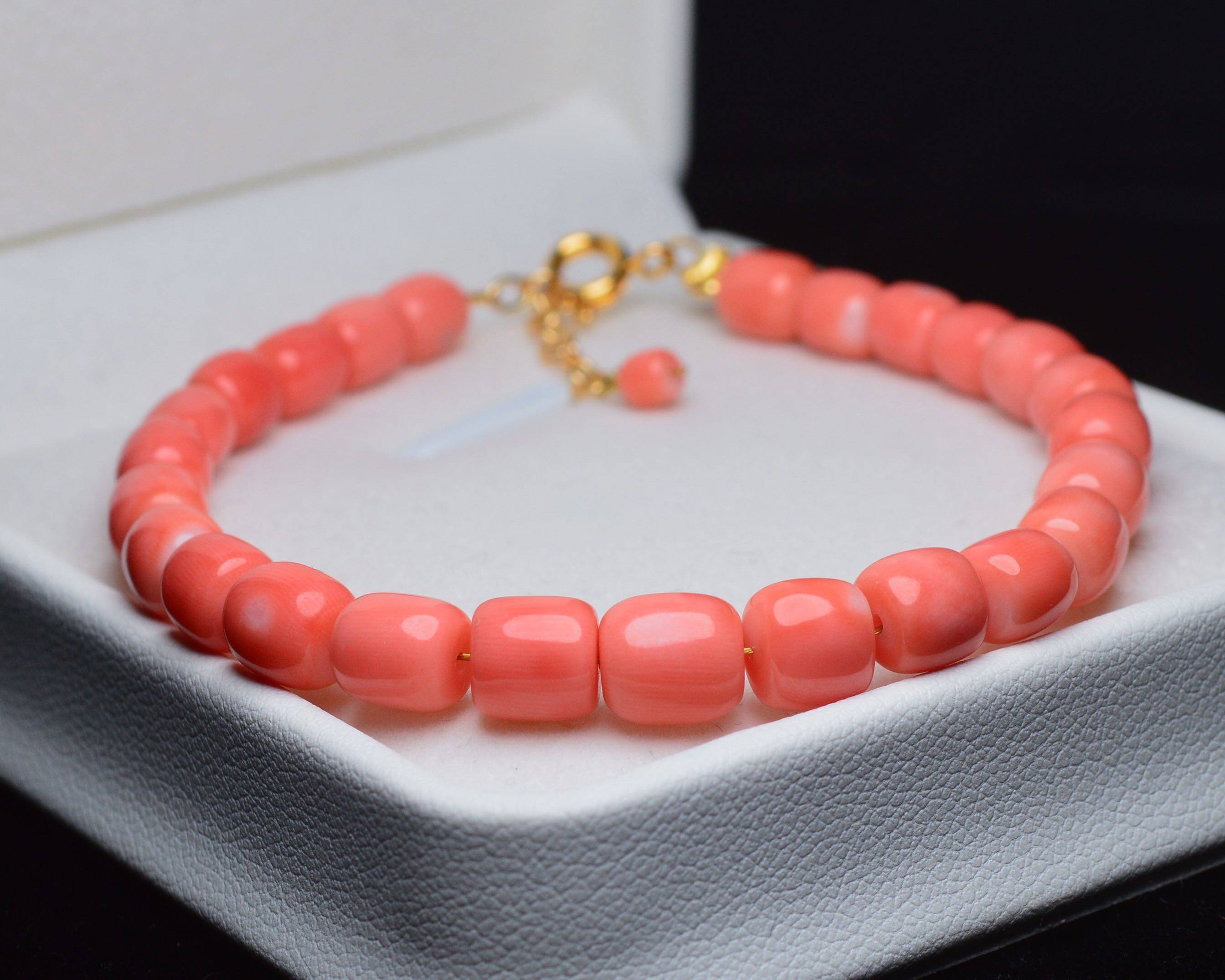 71# Flower Flower High-end Jewelry Pink 6.9-5.5mm Old Drummer String