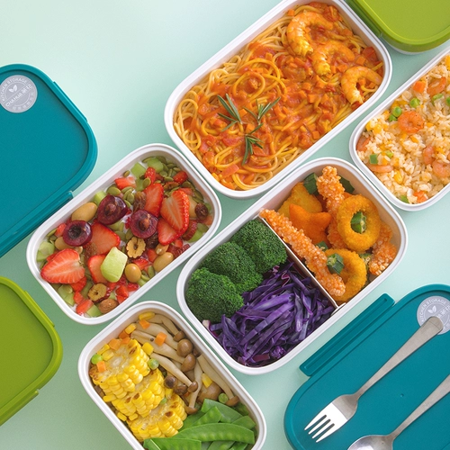 Live Camellia Double -Layer Fresh Pass Box Plastic Lunch Box Sepat Office Workings отдельно