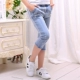 Quần denim bé gái crop top 2019 Quần short hè mới cho bé lớn Phiên bản Hàn Quốc gồm 5 điểm quần bé gái nữ mỏng. - Quần jean chân váy trẻ em