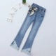 Quần jeans trẻ em dài cho bé trai 12 bé gái mùa xuân Phiên bản Hàn Quốc của quần bút chì 15 tuổi 2019 quần legging xuân hè quần jean trẻ em giá rẻ