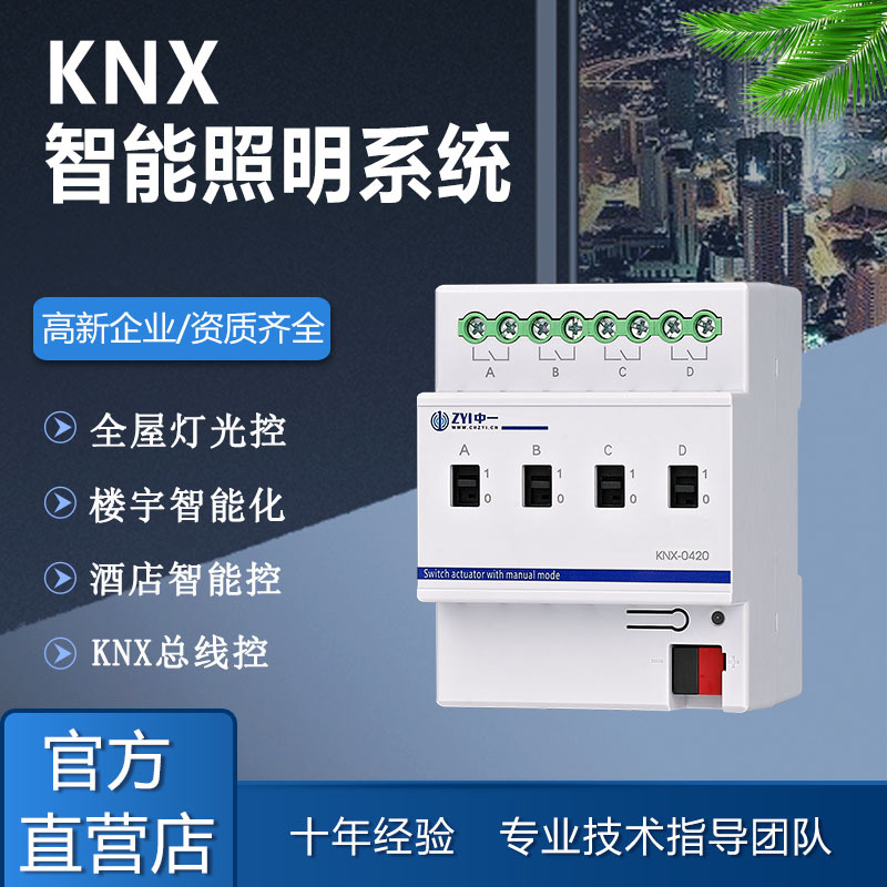 Knx Intelligent Lighting Control System 4/8/12 Switch Module 0-10V Dimming Two-Open Two-Closed Switch Panel Knx Intelligent Lighting Control System 4/8/12 Switch Module 0-10V Dimming Two-Open Two-Closed Switch Panel