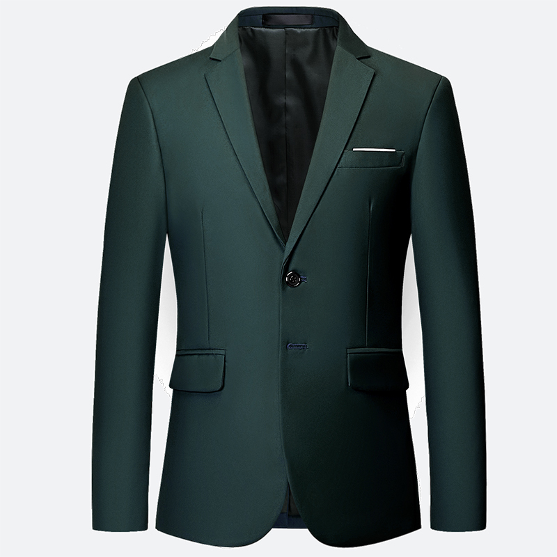 Dark Green No-Iron Suit Trendy Men's Work Suit Double-Button No-Iron Anti-Wrinkle Easy Care 4XL Large Size Company Uniform Dark Green No-Iron Suit Trendy Men's Work Suit Double-Button No-Iron Anti-Wrinkle Easy Care 4XL Large Size Company Uniform