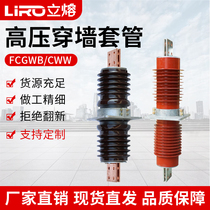 High pressure wearing wall casing CWB10KV-20KV-35KV-66 porcelain insulation FCGW FCRG composite dry silicone gel