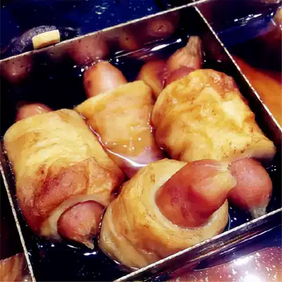 Convenience store oden ingredients~Skewers of fragrant seafood 7-11 hot pot ingredients Sausage bamboo roll ~ 5 sticks