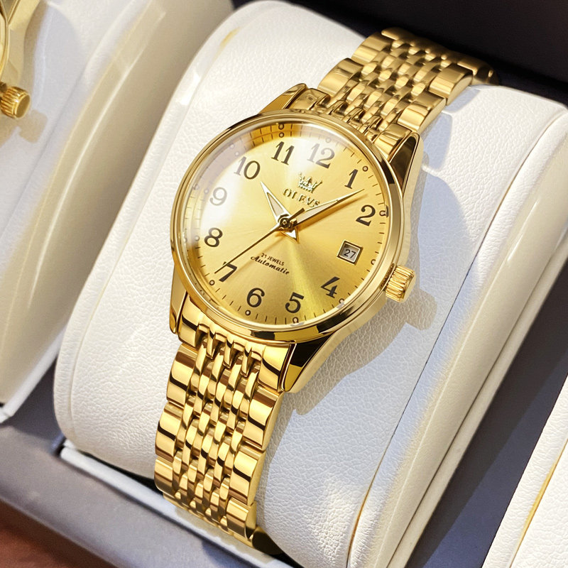 Swiss light luxury niche watch ladies automatic mechanical watch famous brand waterproof digital temperament women's watch brand