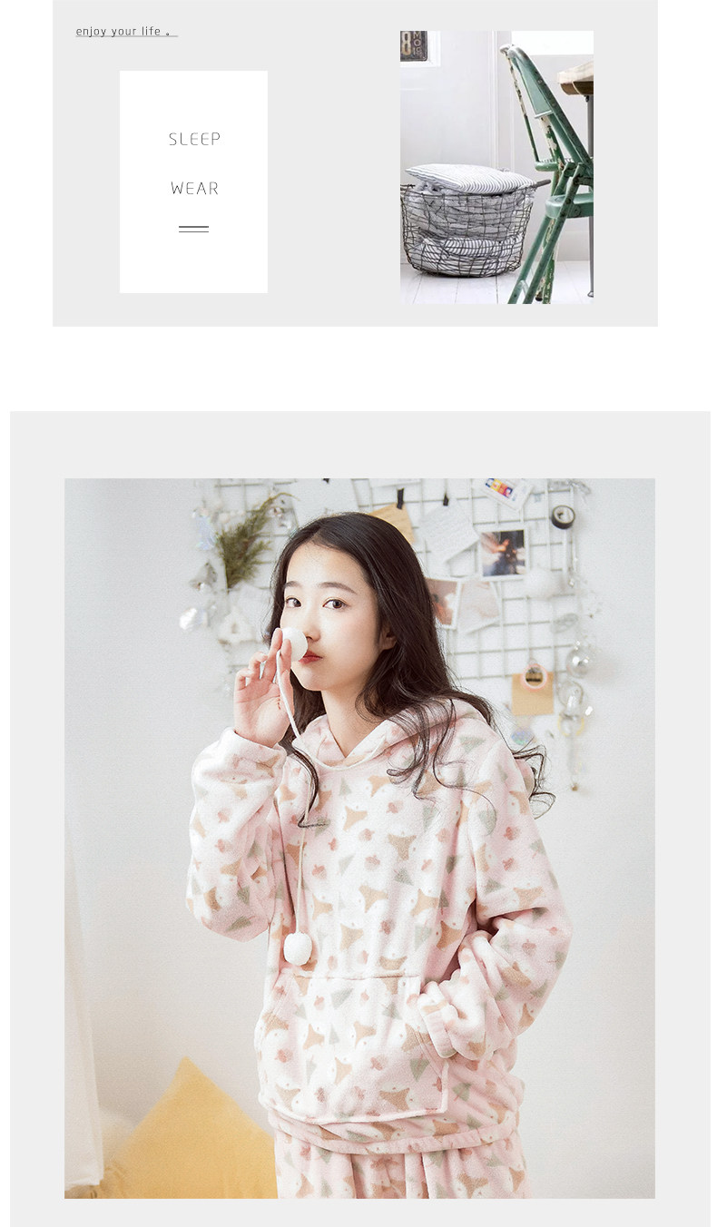 Pyjama mixte en Polyester Polyester  à manches longues - Ref 3005285 Image 19