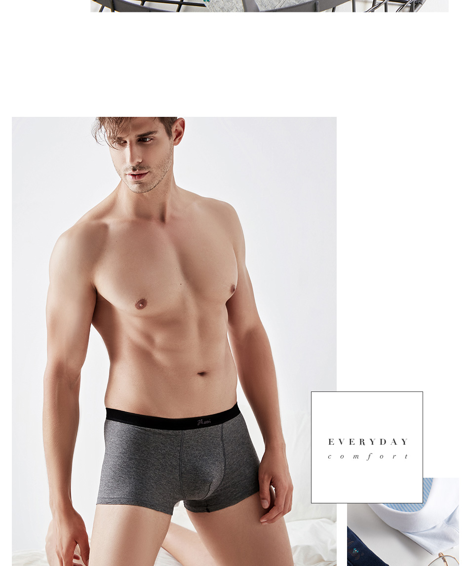 Top dưa nam đồ lót cotton eo Quần áo cotton màu thoáng khí quần short nam thanh niên quần short cotton đơn giản hàng đầu quần lót nam nữ đẹp