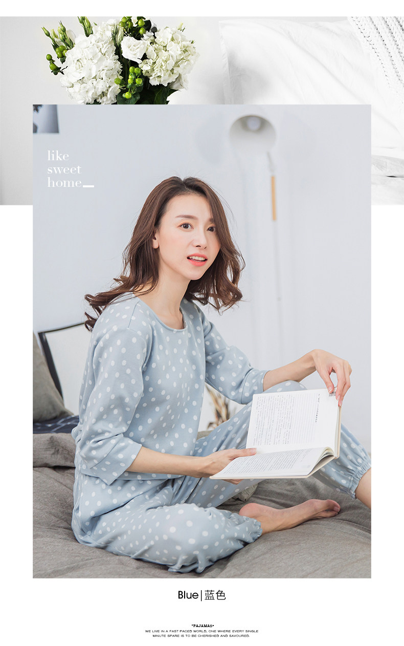 Pyjama pour femme en Coton à manches - Ref 2993467 Image 15