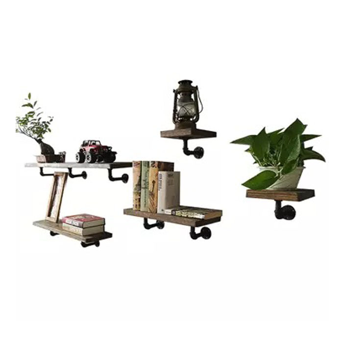 Giá treo tường bằng sắt rèn sơn móng tay bằng nhựa trưng bày tủ mặt nạ mỹ phẩm kệ trên kệ tường