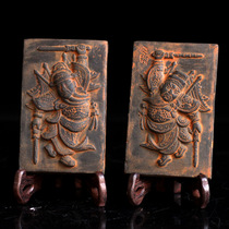 Antique door god rubbings Qin Qiong Yuchigong door god tile rubbing production material rubbing board mounting decorative art