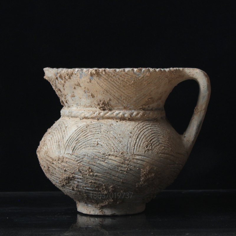 Erlitou culture antique pottery pot Chinese home decoration antique collection of art and cultural relics reproduction