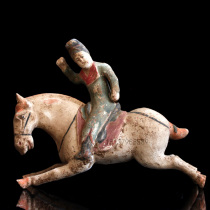  Antique Tang Dynasty terracotta warriors Ancient pottery Polo figurines ornaments Cultural relics copy hotel soft decoration Antique collectors residence Works of art