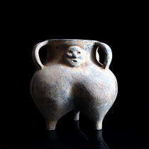 Han Dynasty pottery pottery pottery ornaments sack pattern pottery antique cultural relics reproductions ancient style old goods and old objects collection
