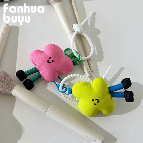 梵花不语 Креативная подвеска, брелок, ткань, сумка, украшение на сумку, ранец, аксессуар для сумки, в цветочек