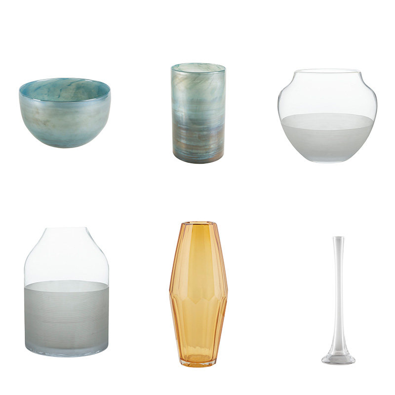 (Special Clearance) Harbor House American Home Glass Vase Ornament Living Room Flower Arrangement Ornament