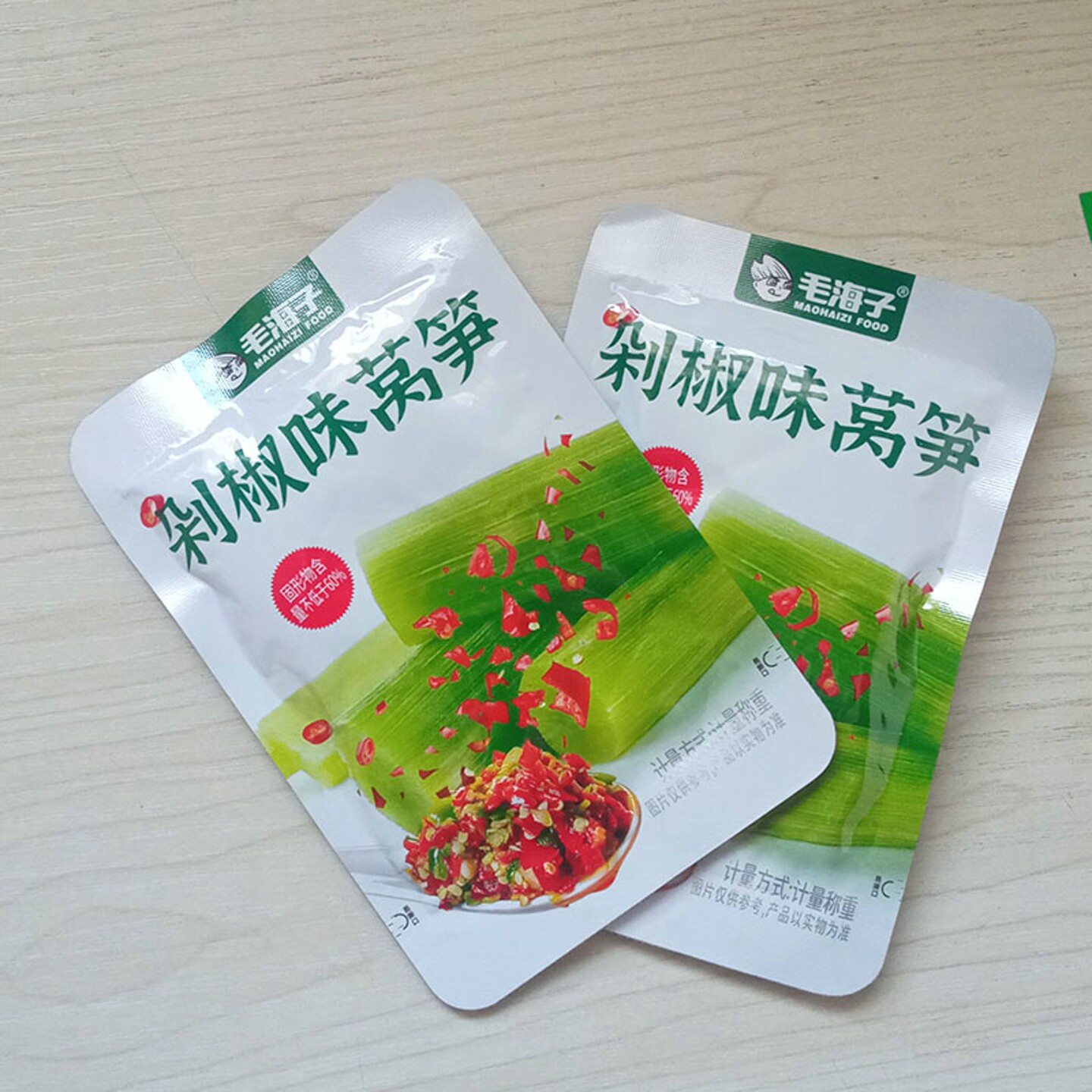 毛海子香辣莴笋450g