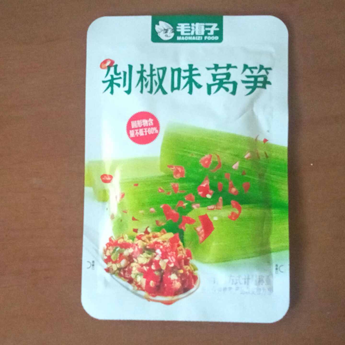 毛海子香辣莴笋450g