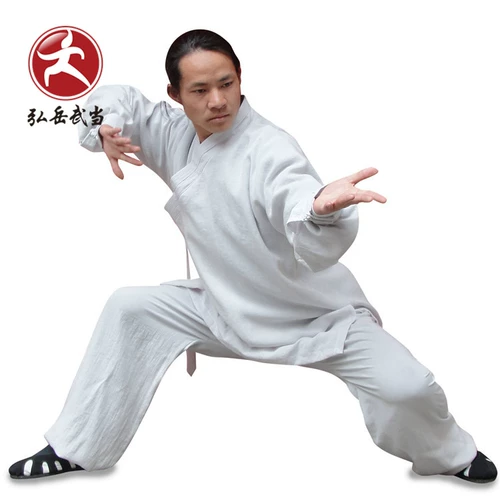 Hongyue Wudang Linemus Хвост Похональная одежда белая одежда Тайджицена, практикующая Wudang Taoa Root