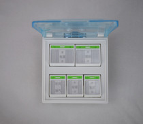 Single motor yuba switch Five open with power button switch Heater five key waterproof switch 86 Yuba switch