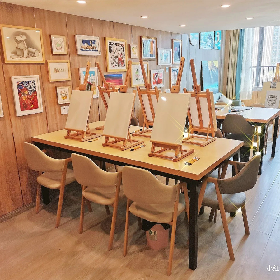 Beech wood desktop easel desktop painting frame drawing board folding sketch gouache oil painting frame children adult watercolor