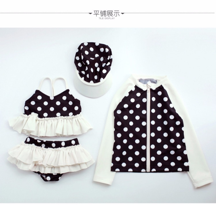 Nữ bé áo tắm bikini chia bé gái áo tắm trẻ em trẻ em đồ bơi bé trai lớn phù hợp với kem chống nắng mùa xuân quần bơi bé trai