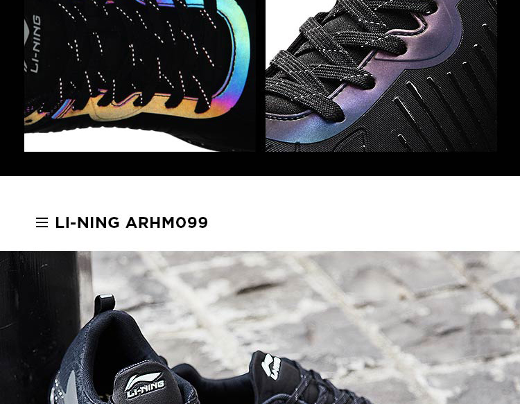 Giày chạy bộ Li Ning Giày nam Feihong Li Ning giảm xóc chống trượt nửa lòng bàn tay đệm giày chạy bộ mùa thu và mùa đông giày thể thao nam - Giày chạy bộ khogiaythethao