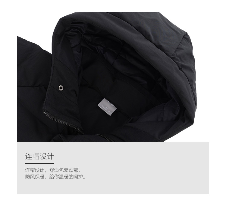 Li Ning trong chiếc áo khoác dài xuống nam và nữ với loạt đồ tập mới mô hình ấm áp trùm đầu mùa đông màu xám vịt xuống trang phục thể thao - Thể thao xuống áo khoác —