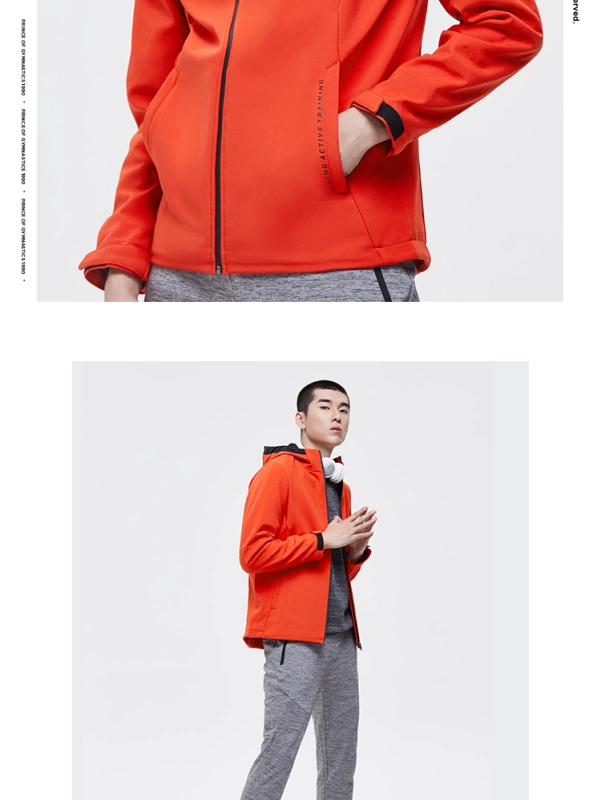 Áo gió Li Ning nam mới đào tạo loạt áo gió áo khoác trùm đầu Áo sơ mi mỏng áo thể thao dệt mùa đông xuong may ao khoac